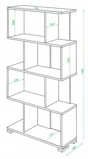 Стеллаж Домино СЛ-5-4 в Кургане - kurgan.mebel24.online | фото 2