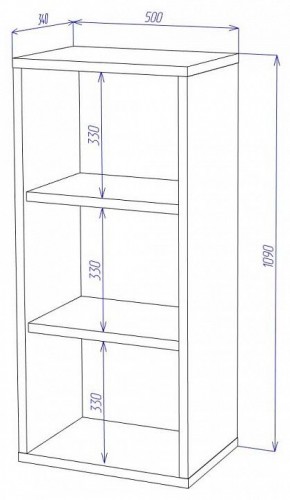 Стеллаж Домино СУ(ш1в1) в Кургане - kurgan.mebel24.online | фото 2