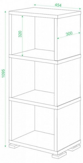 Стеллаж-колонка Домино Лайт СБ-15/3 в Кургане - kurgan.mebel24.online | фото 2