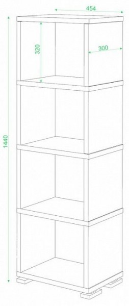 Стеллаж-колонка Домино СБ-15/4 в Кургане - kurgan.mebel24.online | фото 2