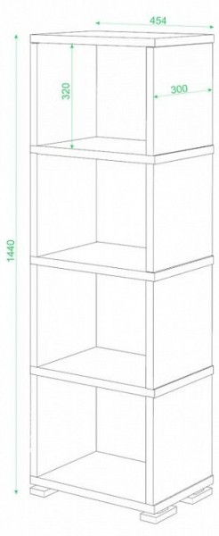 Стеллаж-колонка СБ-15/4 в Кургане - kurgan.mebel24.online | фото 2