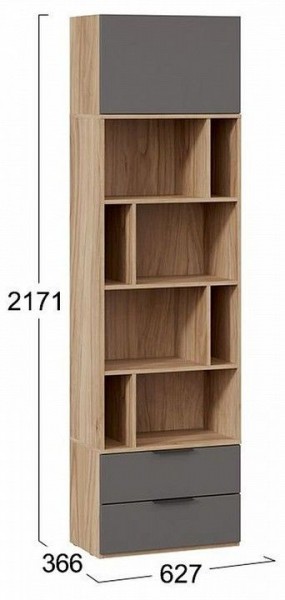 Стеллаж комбинированный Порто Исп. 2 ТД-393.07.20 в Кургане - kurgan.mebel24.online | фото 5