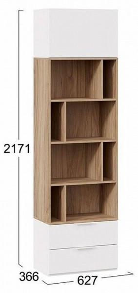 Стеллаж комбинированный Порто Исп. 2 ТД-393.07.20 в Кургане - kurgan.mebel24.online | фото 5