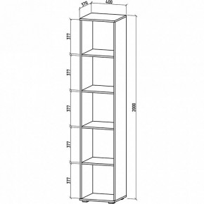 Стеллаж комбинированный Тунис-2 в Кургане - kurgan.mebel24.online | фото 2