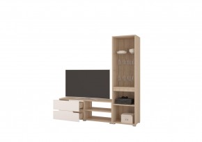 Стенка АНТАЛИЯ 1 (Сонома/Белый софт) в Кургане - kurgan.mebel24.online | фото 2