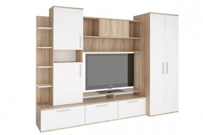 Стенка Денвер (СТЛ.151.01) Дуб сонома/Белый в Кургане - kurgan.mebel24.online | фото