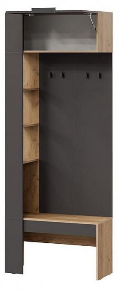 Стенка для прихожей Асти в Кургане - kurgan.mebel24.online | фото 2