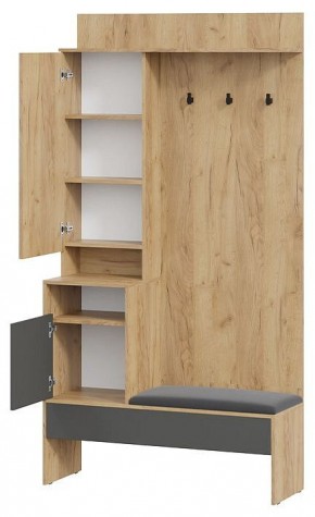 Стенка для прихожей Эвита в Кургане - kurgan.mebel24.online | фото 2