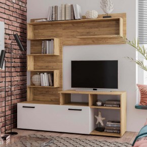 Гостиная Евро (крафт/белый) в Кургане - kurgan.mebel24.online | фото