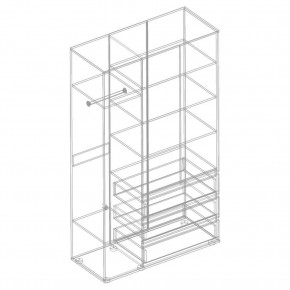 СТИЛ Шкаф 3-ств с 3 ящиками в Кургане - kurgan.mebel24.online | фото 2