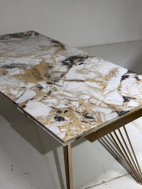 Стол ACERRA NEW 160 GLOSS GRAND JADE SOLID CERAMIC/ каркас цвета шампань, ®DISAUR в Кургане - kurgan.mebel24.online | фото 5