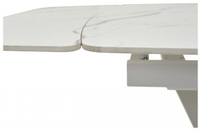 Стол ALATRI 120 GLOSS STATUARIO WHITE SOLID CERAMIC / WHITE, ®DISAUR в Кургане - kurgan.mebel24.online | фото 3