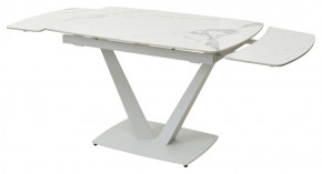 Стол ALATRI 120 GLOSS STATUARIO WHITE SOLID CERAMIC / WHITE, ®DISAUR в Кургане - kurgan.mebel24.online | фото 9