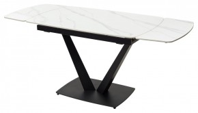 Стол ALATRI 120 MATT WHITE MARBLE SOLID CERAMIC / BLACK, ®DISAUR в Кургане - kurgan.mebel24.online | фото 10
