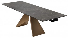 Стол ALES 180 BLACK GRAVE SOLID CERAMIC, керамика / бронзовый, ®DISAUR в Кургане - kurgan.mebel24.online | фото 7