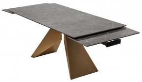 Стол ALES 180 BLACK GRAVE SOLID CERAMIC, керамика / бронзовый, ®DISAUR в Кургане - kurgan.mebel24.online | фото 9