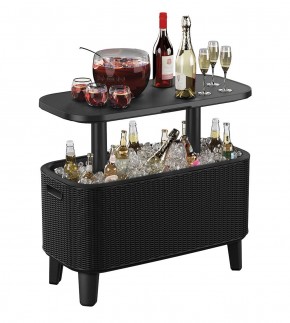Стол Беви Бар (Bevy Bar Large Cool Bar), графит в Кургане - kurgan.mebel24.online | фото 3