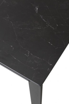 Стол CORNER 120 MATT BLACK MARBLE SOLID CERAMIC / BLACK, ®DISAUR в Кургане - kurgan.mebel24.online | фото 5