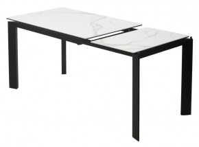 Стол CORNER 120 MATTE STATUARIO Белый мрамор матовый керамика, стекло/ черный каркас, ®DISAUR в Кургане - kurgan.mebel24.online | фото 4