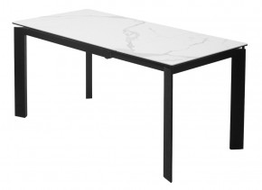 Стол CORNER 120 MATTE STATUARIO Белый мрамор матовый керамика, стекло/ черный каркас, ®DISAUR в Кургане - kurgan.mebel24.online | фото 5