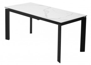 Стол CORNER 120 MATTE STATUARIO Белый мрамор матовый керамика, стекло/ черный каркас, ®DISAUR в Кургане - kurgan.mebel24.online | фото 6