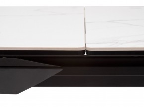 Стол CREMONA 140 MATTE STATUARIO Белый мрамор матовый, керамика/ черный каркас, ®DISAUR в Кургане - kurgan.mebel24.online | фото 4