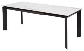 Стол CREMONA 140 MATTE STATUARIO Белый мрамор матовый, керамика/ черный каркас, ®DISAUR в Кургане - kurgan.mebel24.online | фото 5