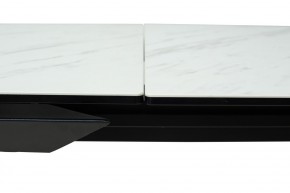 Стол CREMONA 160 KL-99 Белый мрамор матовый, итальянская керамика / черный каркас, ®DISAUR в Кургане - kurgan.mebel24.online | фото 4