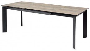 Стол CREMONA 180 KL-61 Под дерево, итальянская керамика / черный каркас, ®DISAUR в Кургане - kurgan.mebel24.online | фото 1