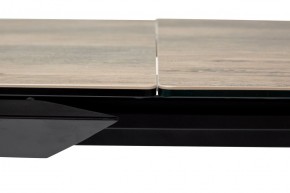 Стол CREMONA 180 KL-61 Под дерево, итальянская керамика / черный каркас, ®DISAUR в Кургане - kurgan.mebel24.online | фото 4