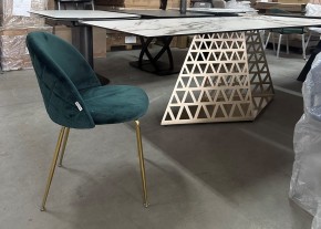 Стол ENNA 220 KL-188 Контрастный мрамор матовый, итальянская керамика/ каркас цвета шампань, ®DISAUR в Кургане - kurgan.mebel24.online | фото 7