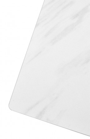 Стол FONDI 180 MARBLES KL-99 Белый мрамор матовый, итальянская керамика/ черный каркас, ®DISAUR в Кургане - kurgan.mebel24.online | фото 6