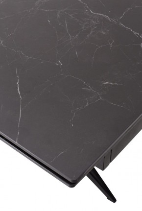 Стол FORIO 160 MATT BLACK MARBLE SOLID CERAMIC / BLACK, ®DISAUR в Кургане - kurgan.mebel24.online | фото 9