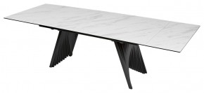 Стол IVAR 200 MARBLES KL-99 Белый мрамор, итальянская керамика, ®DISAUR в Кургане - kurgan.mebel24.online | фото 1