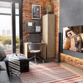 Стол КАСТОР письменный 80х50, цвет Дуб Сонома в Кургане - kurgan.mebel24.online | фото 3