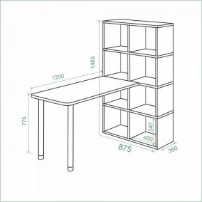 Стол компьютерный Bartolo в Кургане - kurgan.mebel24.online | фото 3