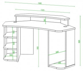Стол компьютерный Домино Lite СК-160 в Кургане - kurgan.mebel24.online | фото 2