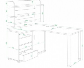 Стол компьютерный Домино нельсон СР-145М в Кургане - kurgan.mebel24.online | фото 2