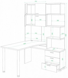 Стол компьютерный Домино нельсон СР-500М/160 в Кургане - kurgan.mebel24.online | фото 2