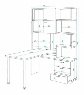 Стол компьютерный Домино нельсон СР-500М140 в Кургане - kurgan.mebel24.online | фото 3