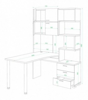 Стол компьютерный Домино нельсон СР-500М160 в Кургане - kurgan.mebel24.online | фото 3