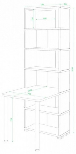 Стол компьютерный Домино СБ-10М/6 в Кургане - kurgan.mebel24.online | фото 2