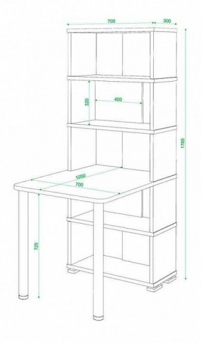 Стол компьютерный Домино СБ-10М5 в Кургане - kurgan.mebel24.online | фото 3