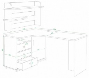Стол компьютерный Домино СР-145 в Кургане - kurgan.mebel24.online | фото 2