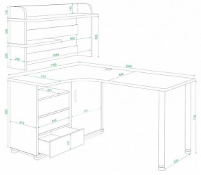 Стол компьютерный Домино СР-145М в Кургане - kurgan.mebel24.online | фото 2