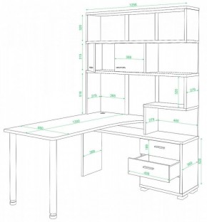 Стол компьютерный Домино СР-420/130 в Кургане - kurgan.mebel24.online | фото 2