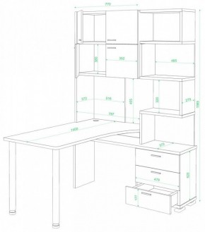 Стол компьютерный Домино СР-500М/140 в Кургане - kurgan.mebel24.online | фото 2