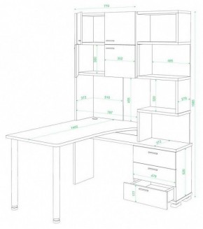 Стол компьютерный Домино СР-500М/140 в Кургане - kurgan.mebel24.online | фото 2