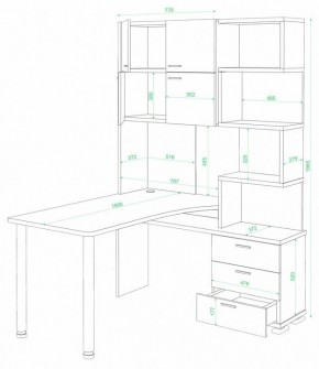 Стол компьютерный Домино СР-500М/190 в Кургане - kurgan.mebel24.online | фото 2
