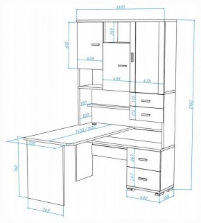 Стол компьютерный Домино СР-620-160 в Кургане - kurgan.mebel24.online | фото 2